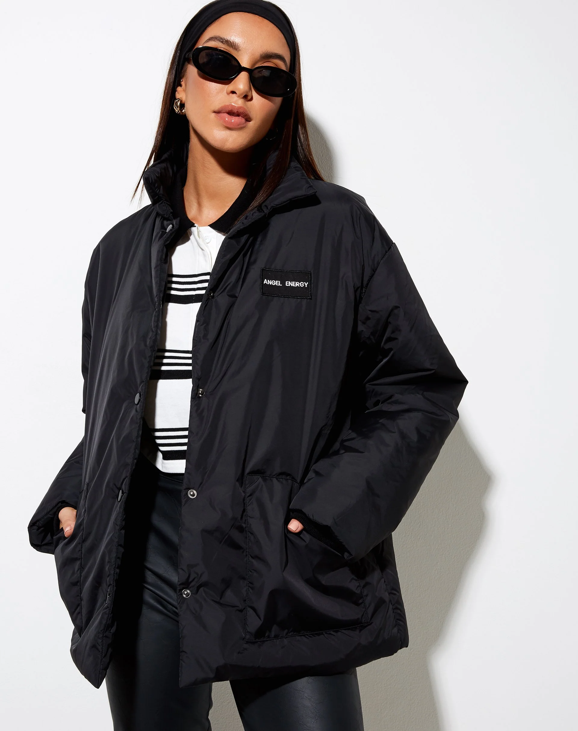 Nemal Jacke in Schwarz 'Angel Energy' Label
