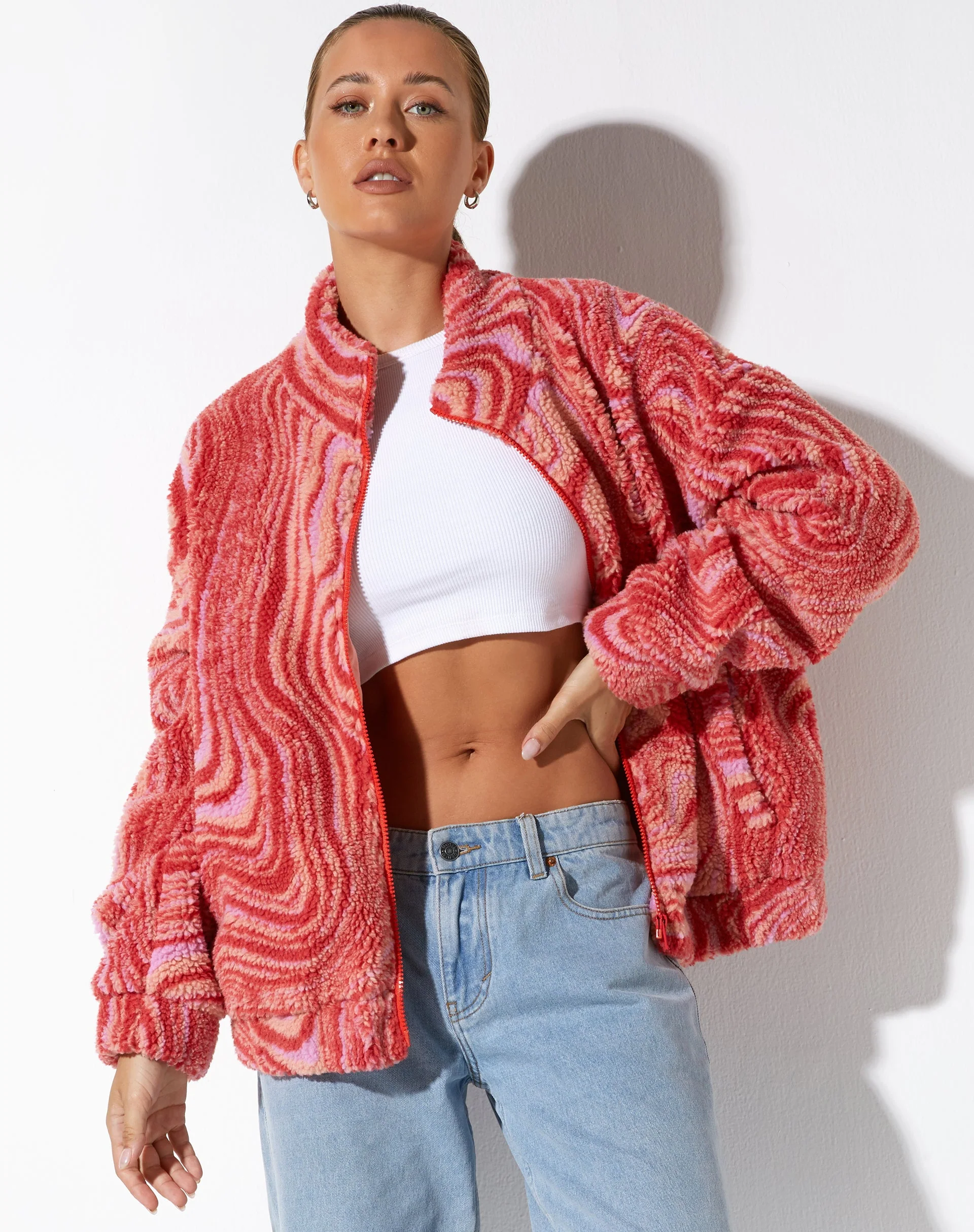 Nereo Jacke in Ripple Pink - Image 3