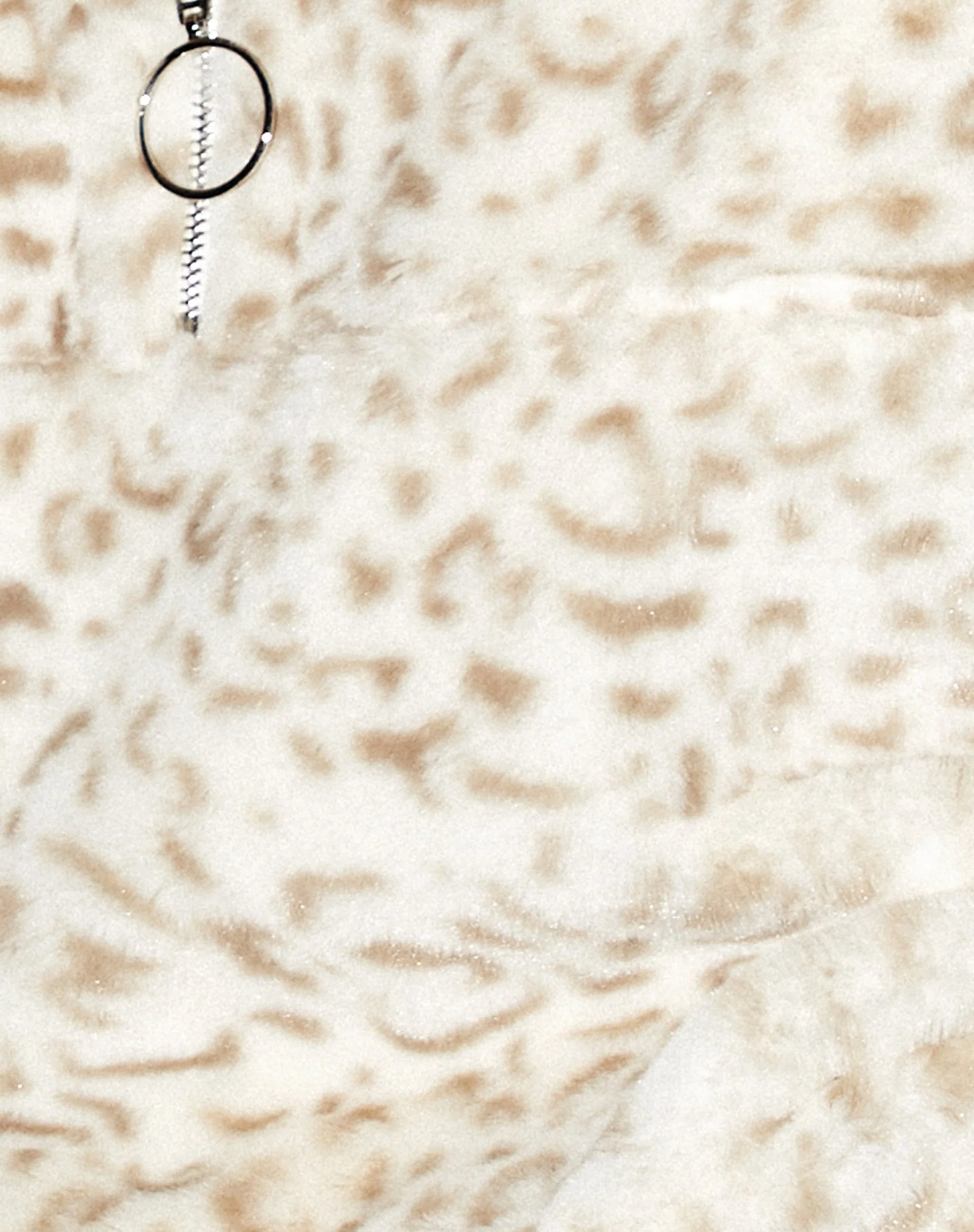 Nero Ring Pull Jacke in Tierweiß und Creme - Image 9