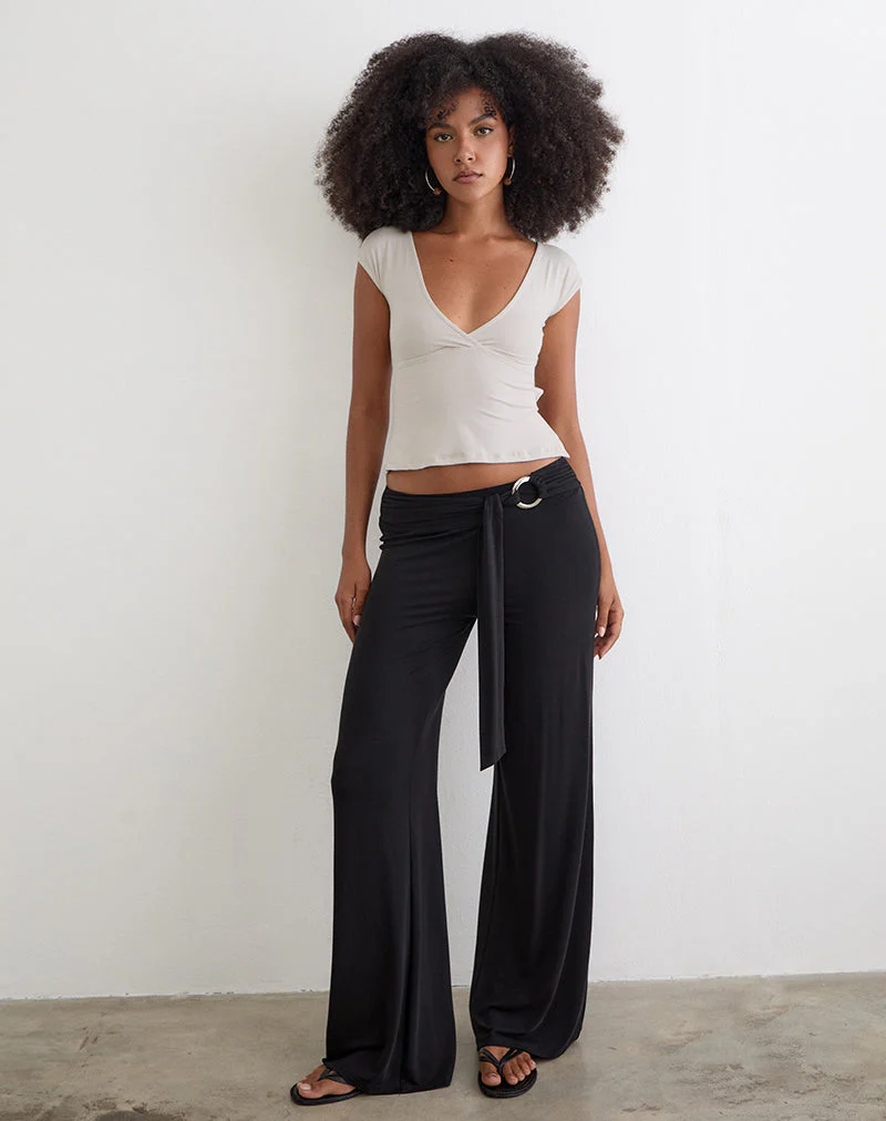 Netan Crossover Top in Cannoli Cream - Image 6