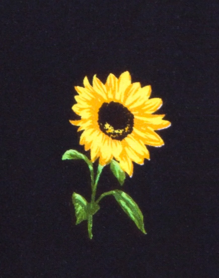 Newlda Crop Top in Ditsy Sonnenblume - Image 5