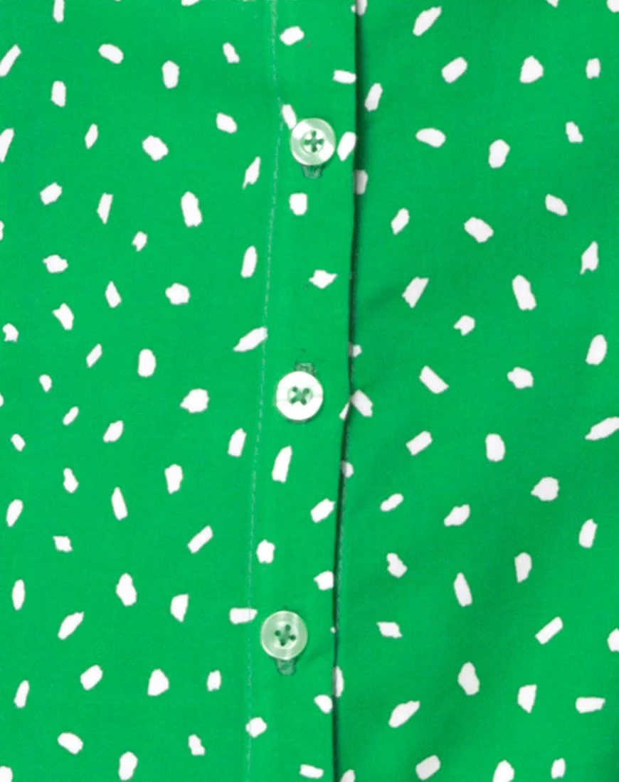 Neyka Kleid in Mini Diana Dot Grün - Image 5