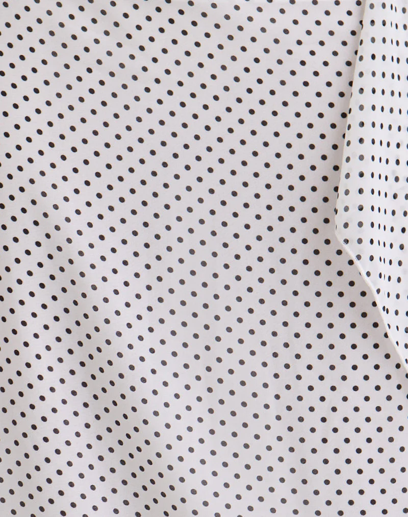 Neza Midirock in Weiß Basic Polka Schwarz - Image 6