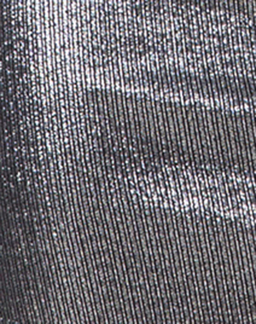 Nia Kleid aus Metallisch schimmernder Rippe - Image 5