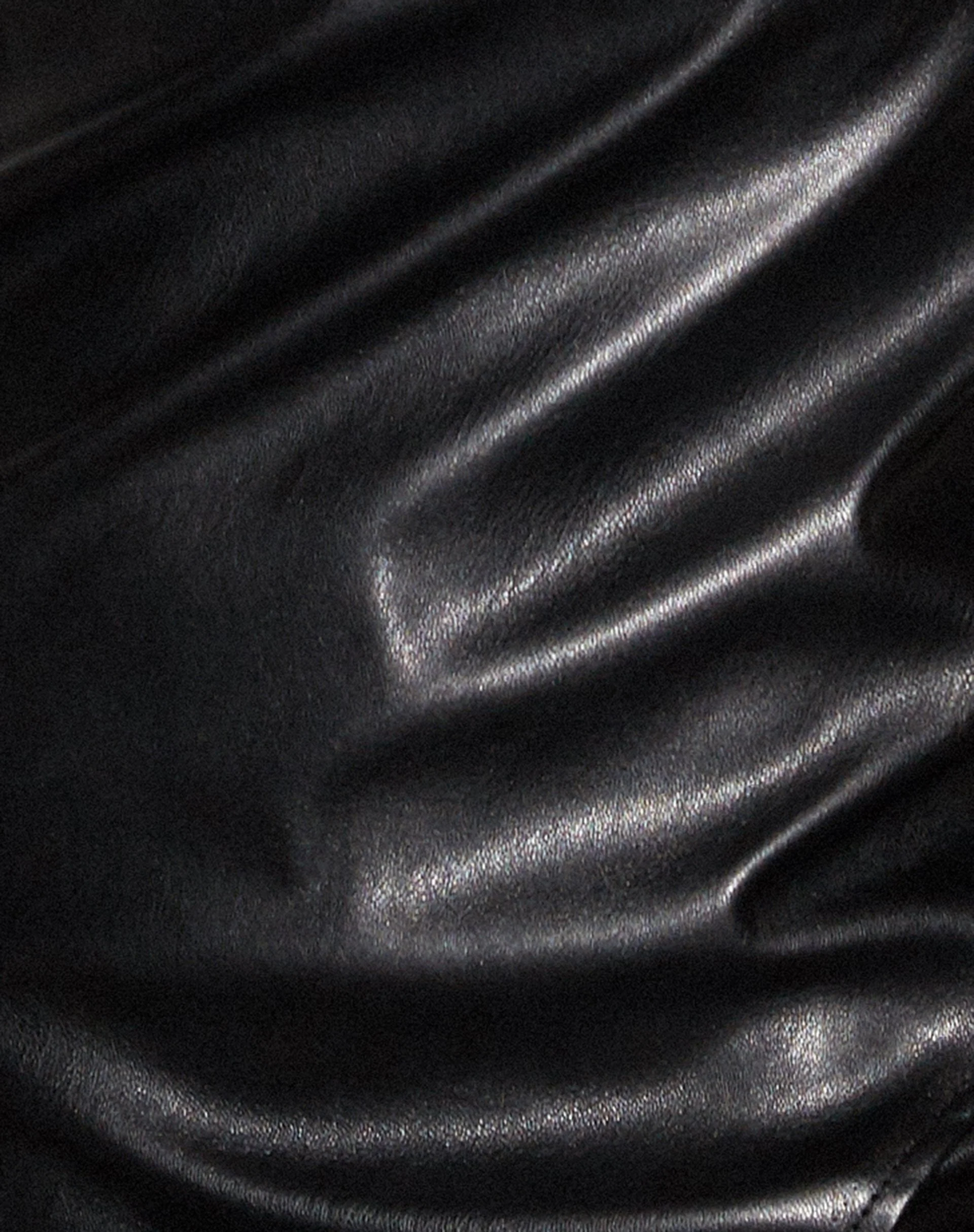 Niana Bodycon Kleid in Pu Schwarz - Image 6