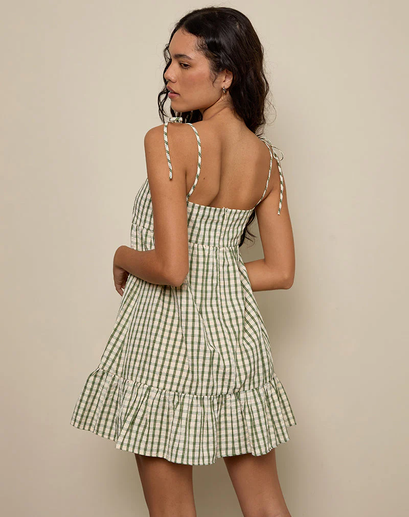 Nikita Minikleid in grünem Karo - Image 4