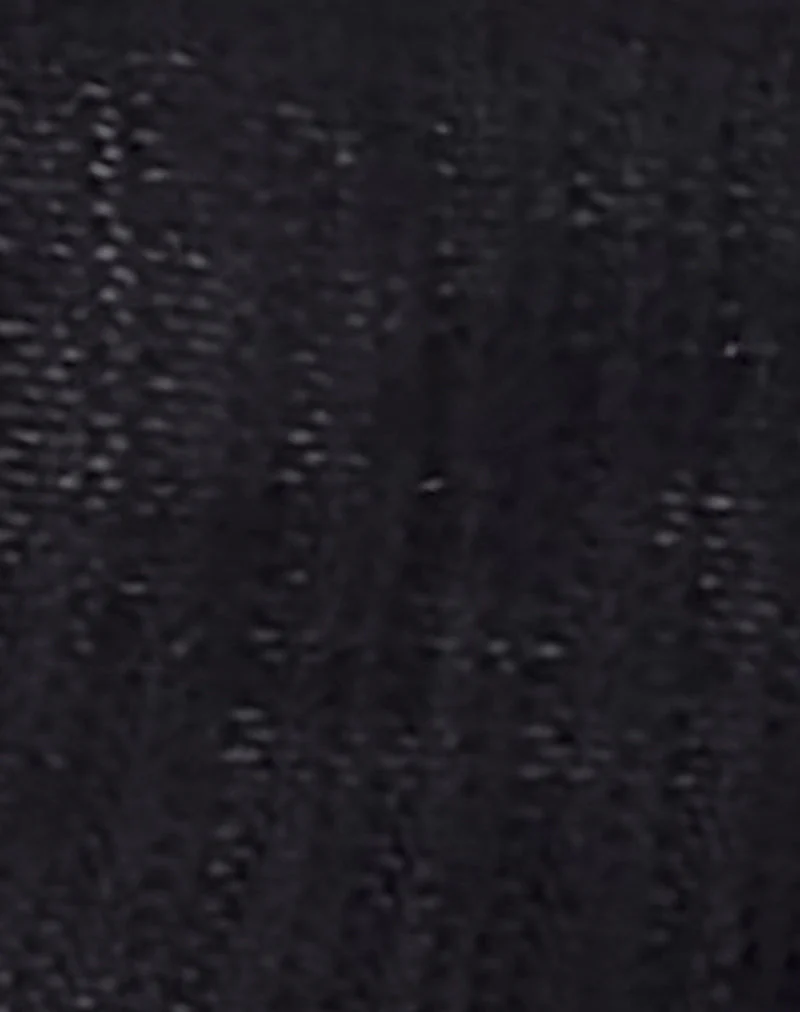Nobila Shrug Top in Schwarz - Image 5