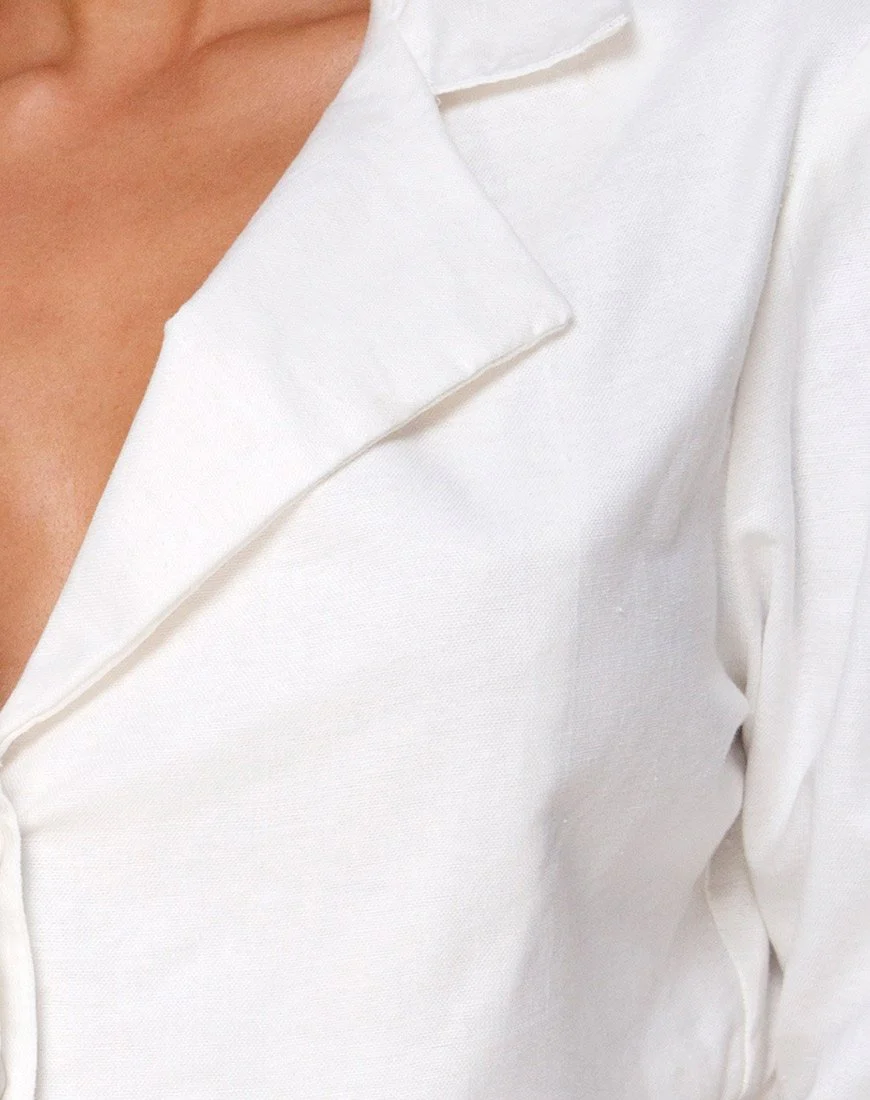 Noly Cropped Blazer in Elfenbein - Image 5