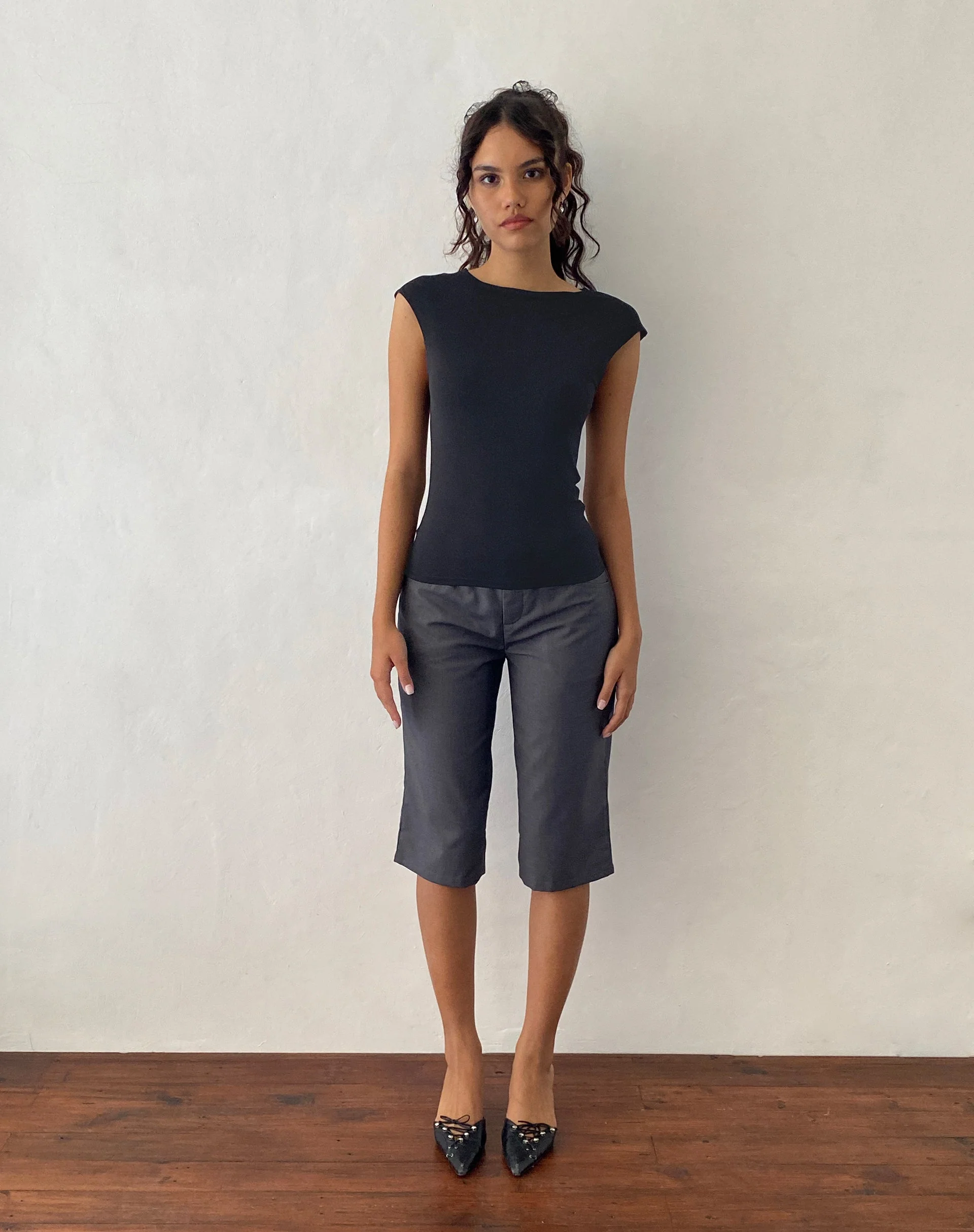 Nova Top in Slinky Schwarz - Image 2
