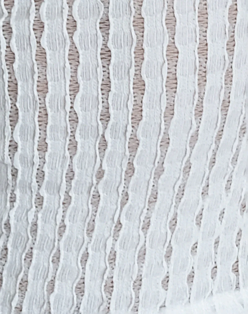 Nova Top in Crinkle White - Image 6