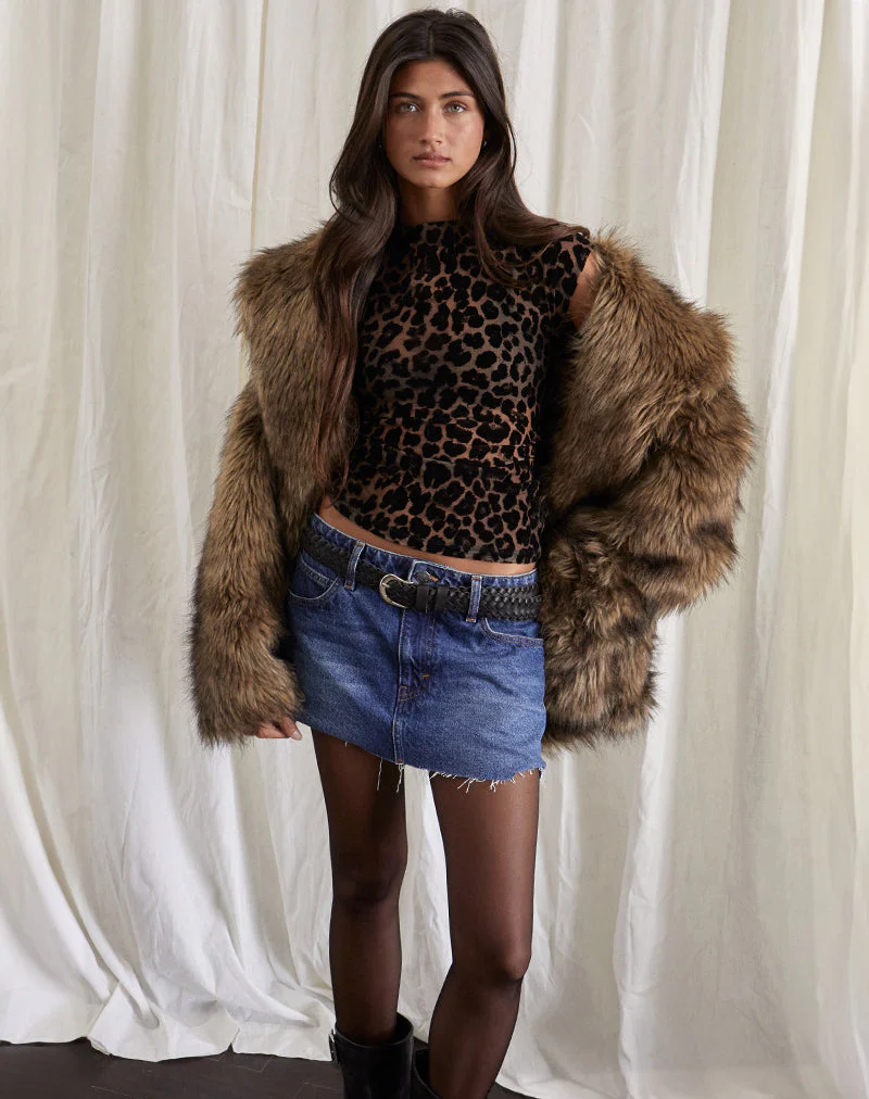 Nova Top aus Flockmesh Rar Leopard - Image 2