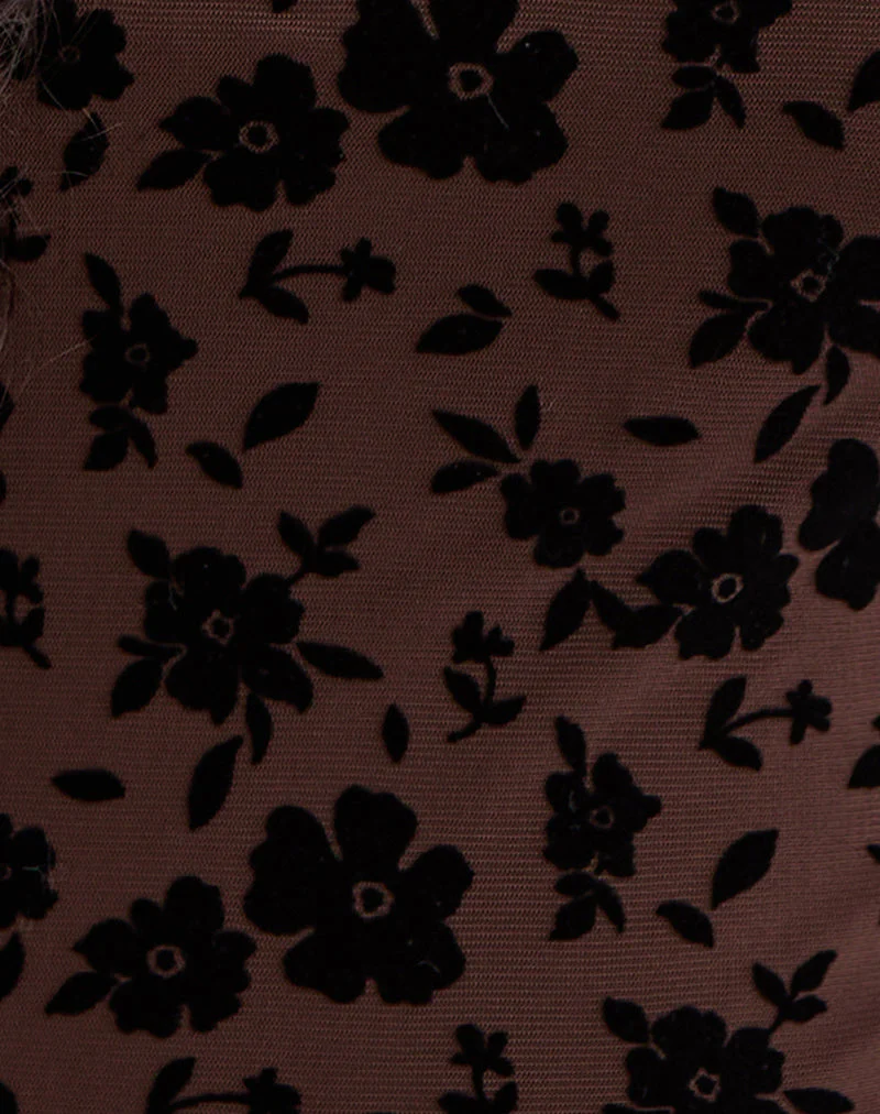 Nova Top in Garden Floral Braun - Image 7