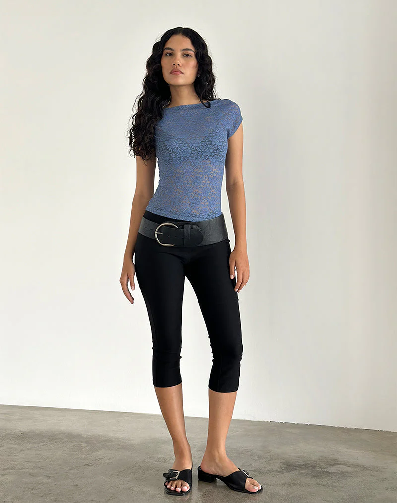 Nova Top aus mondscheinblauer Spitze - Image 2