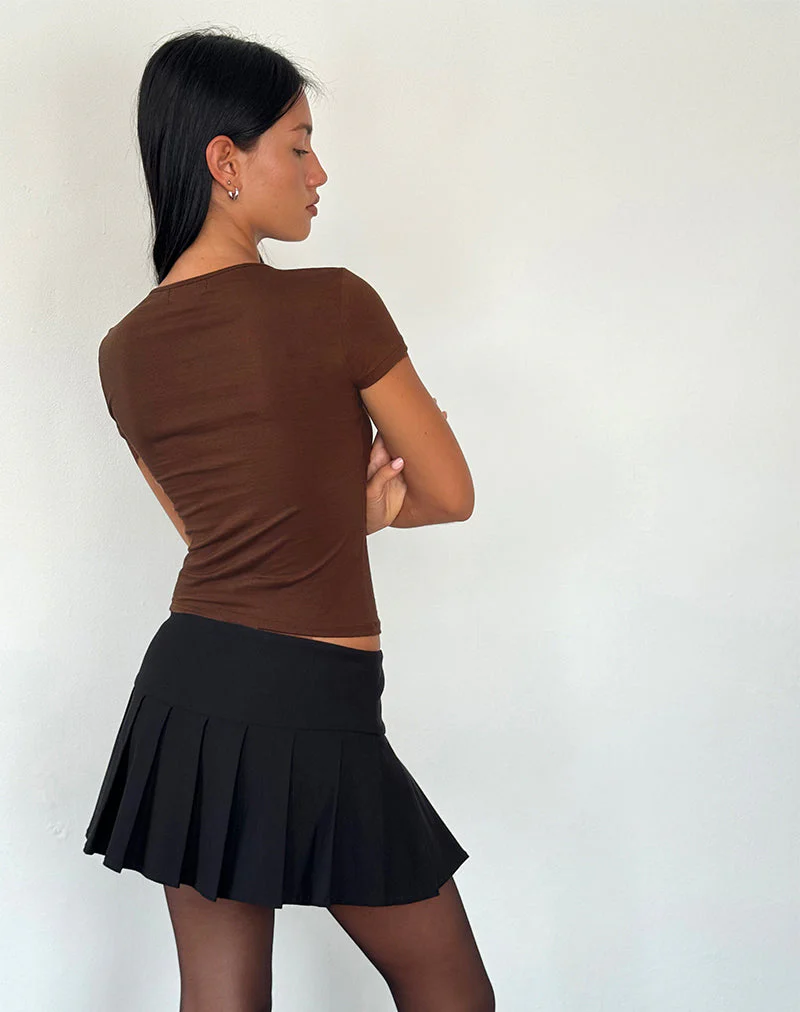 Novalie Tie Front Top in Kakao - Image 5
