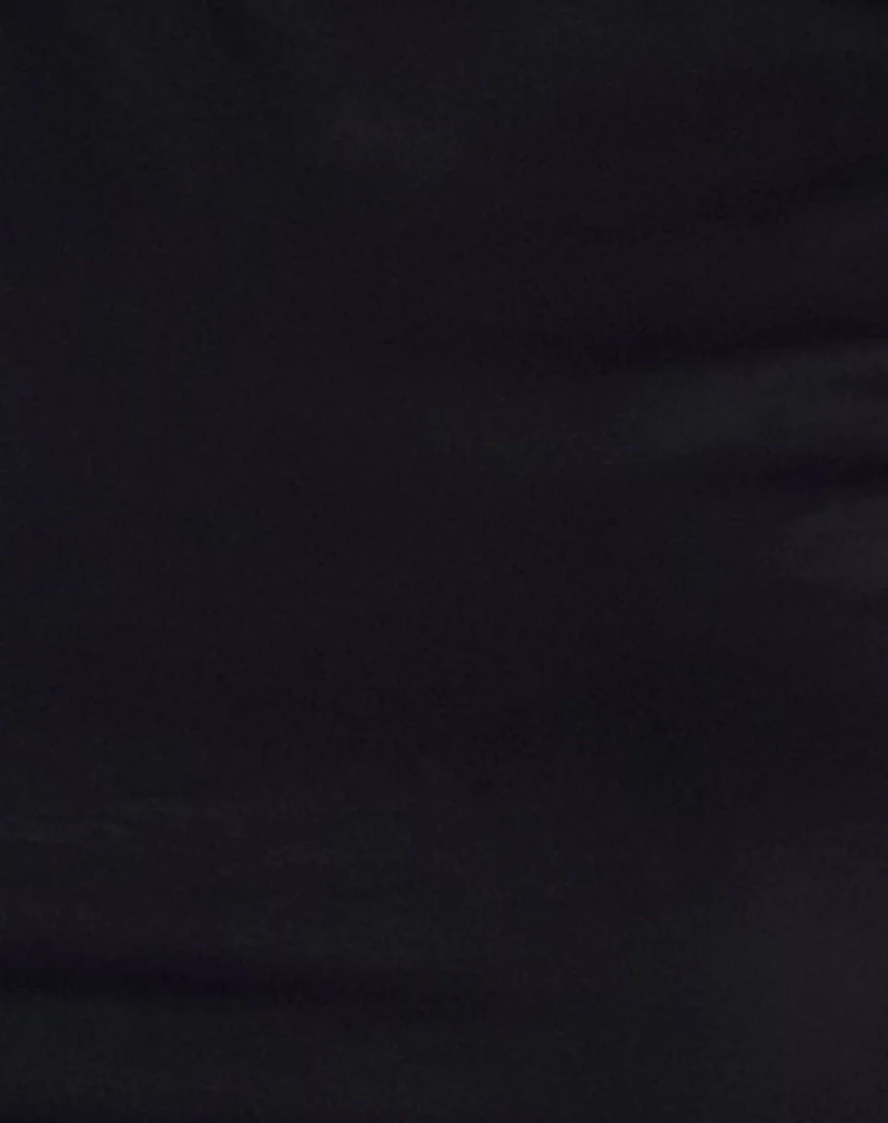 Novaya Minikleid Jersey in Schwarz - Image 6