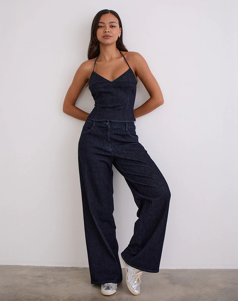 Nuvia-Hose in Chambray Indigo