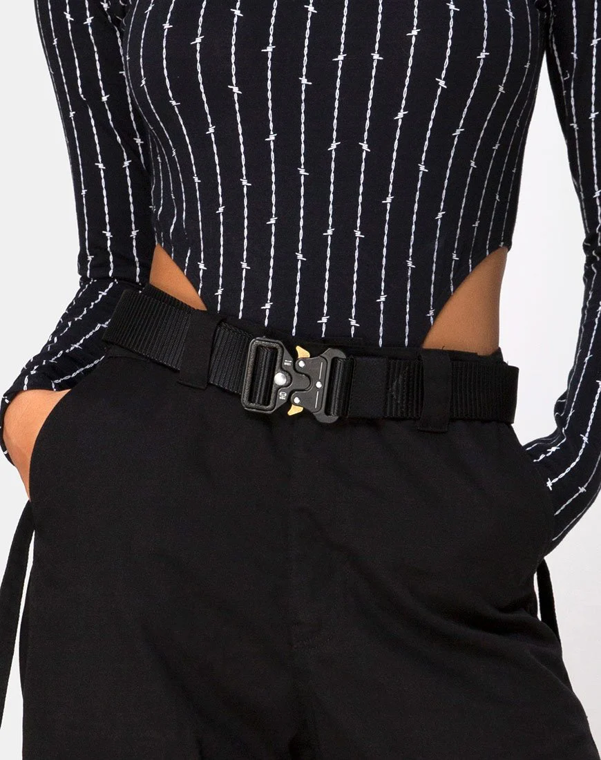 Nylon-Gürtel in Schwarz - Image 2