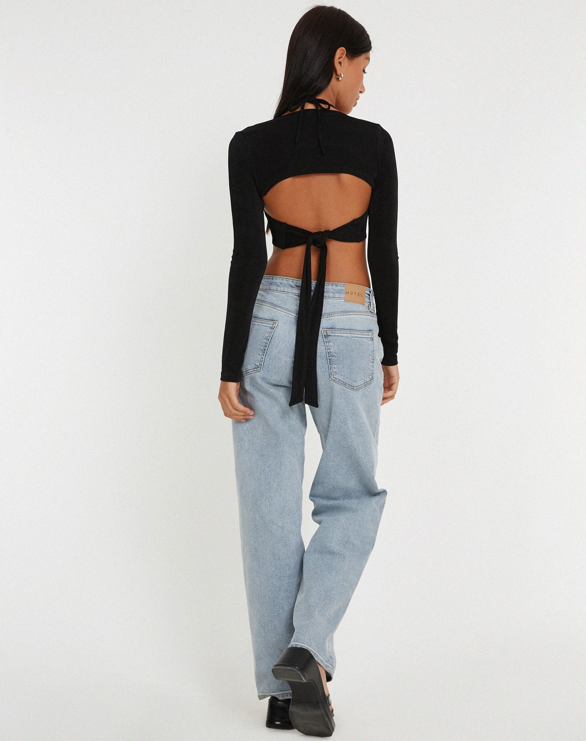 Ofir Crop Top in Schwarz - Image 4