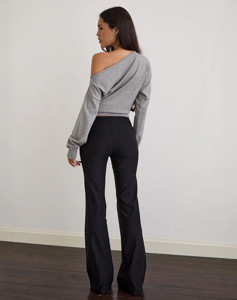 Olira Schlaghose mit Ösen in Tailored Black - Image 5