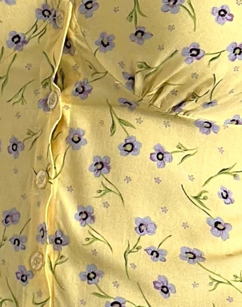 Omoni Minikleid in Wild Flower Lemon Drop - Image 5