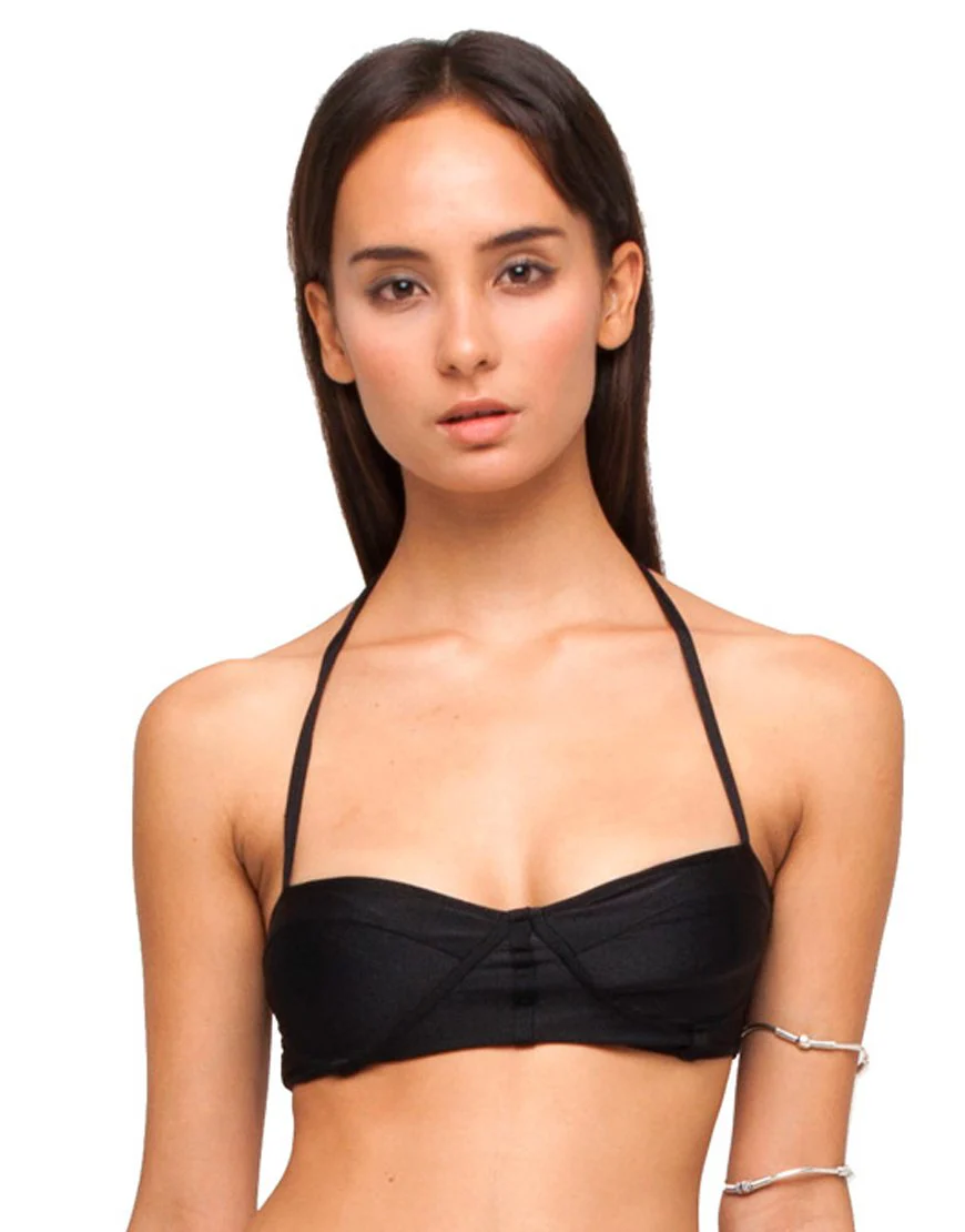 Opal Bikinioberteil in Schwarz