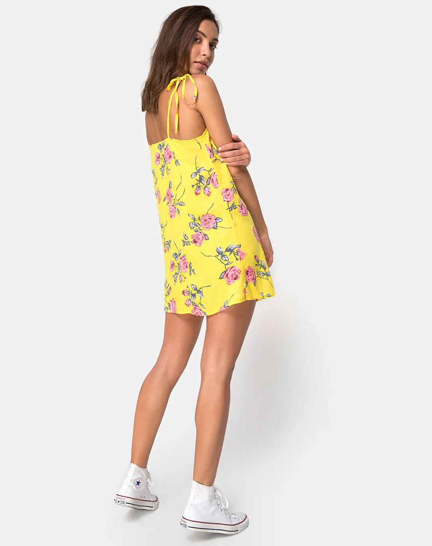 Osla Slip Dress in Candy Rose Gelb - Image 4