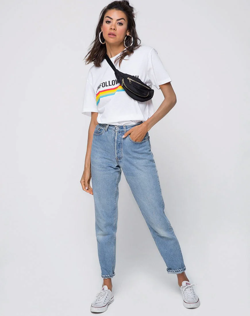 Oversize Basic Tee in I unfollowed You - Image 3
