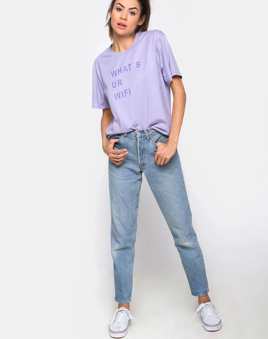 Oversize Basic Tee in What's Ur Wifi - Image 3