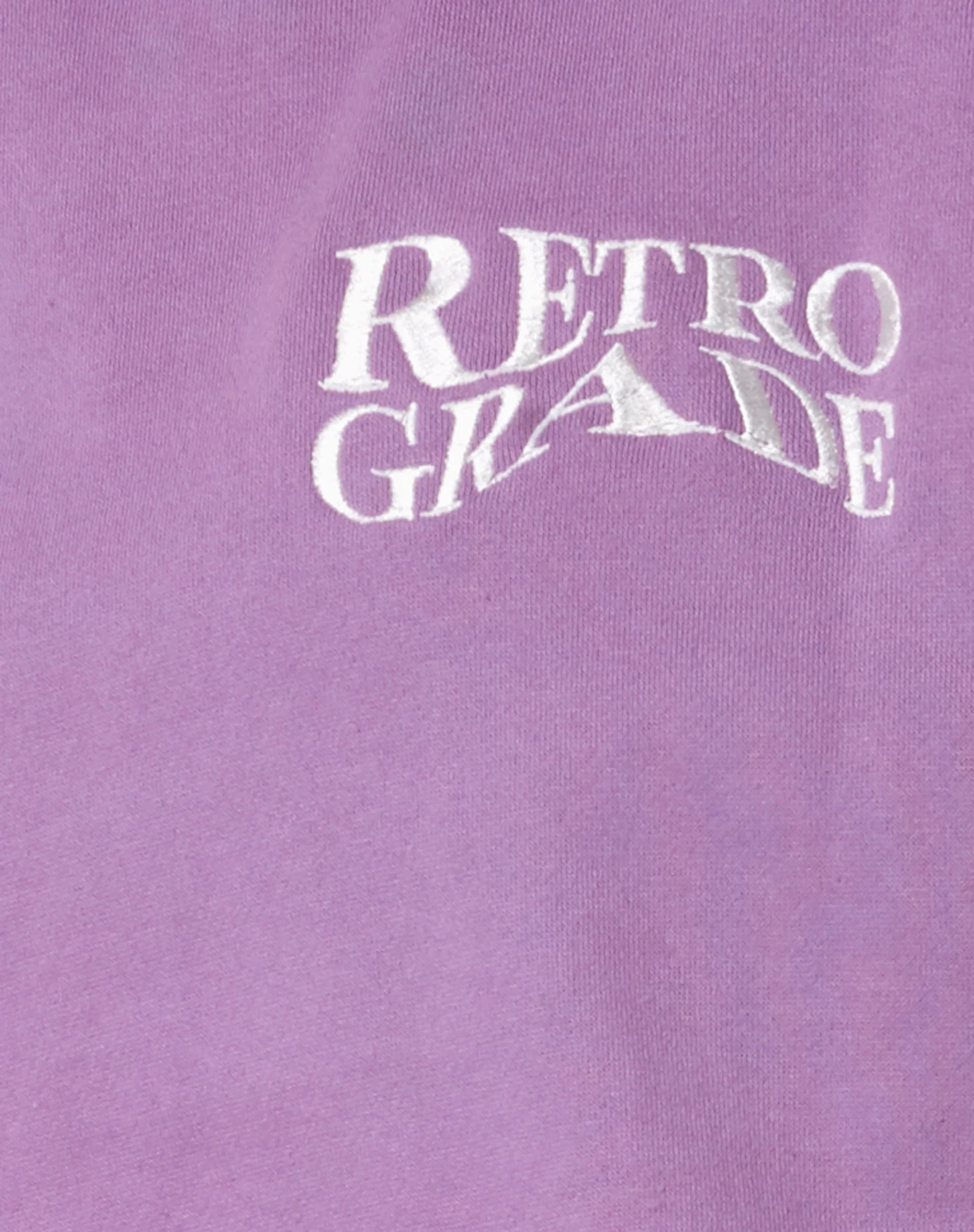 Übergroßer Kapuzenpullover in Lavendel Retro Grade Embro - Image 6