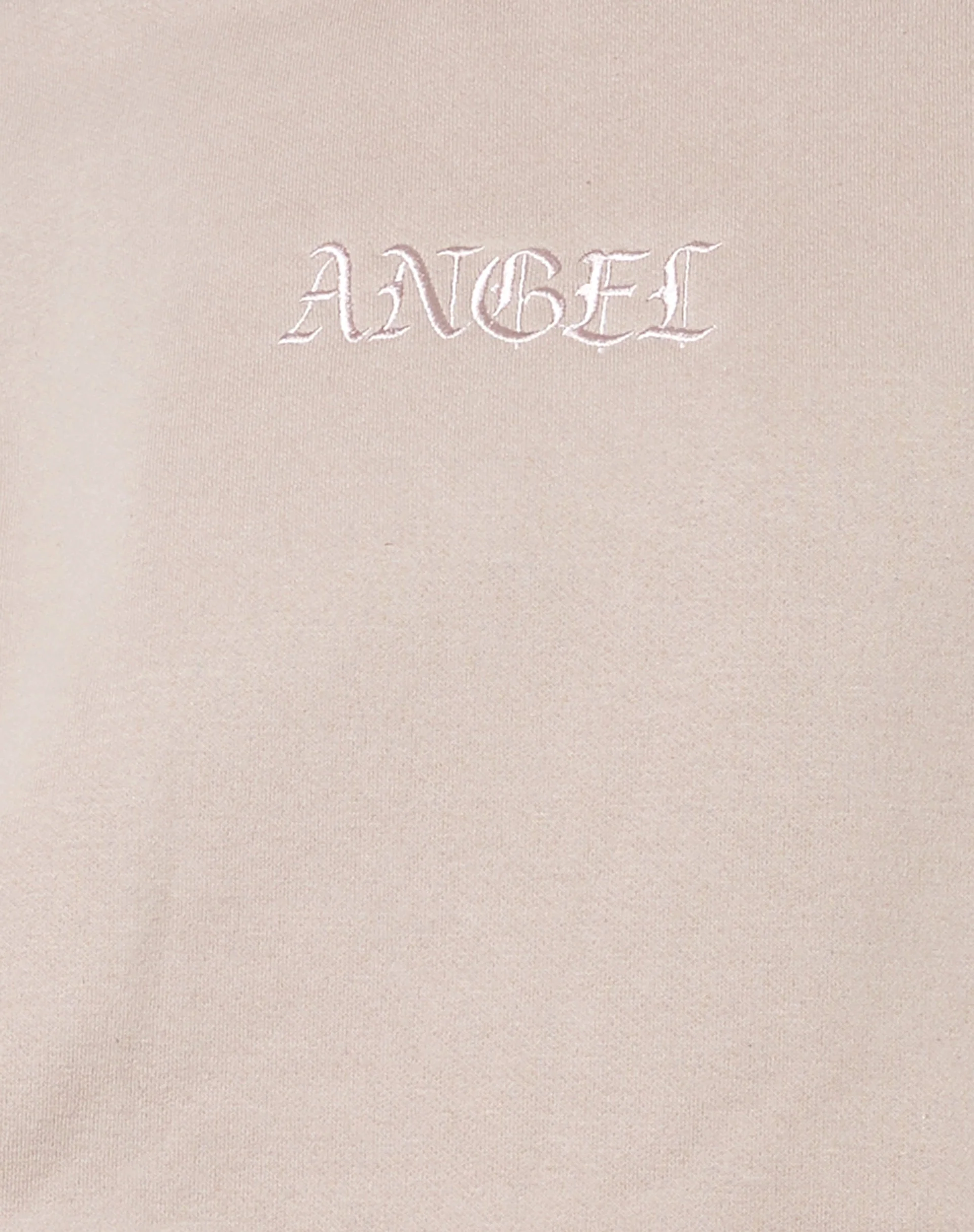 Kapuzenpulli in Übergröße mit 'Angel'-Stickerei in Pilz - Image 6