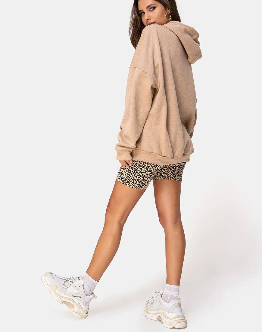 Oversize-Kapuzenpulli in Tan I Want it Embro - Image 4