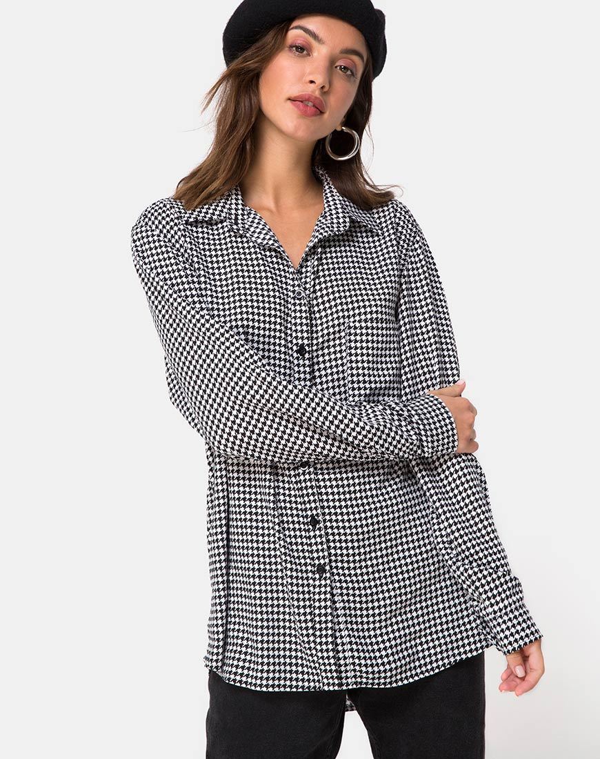 Oxford-Hemd in Dogtooth