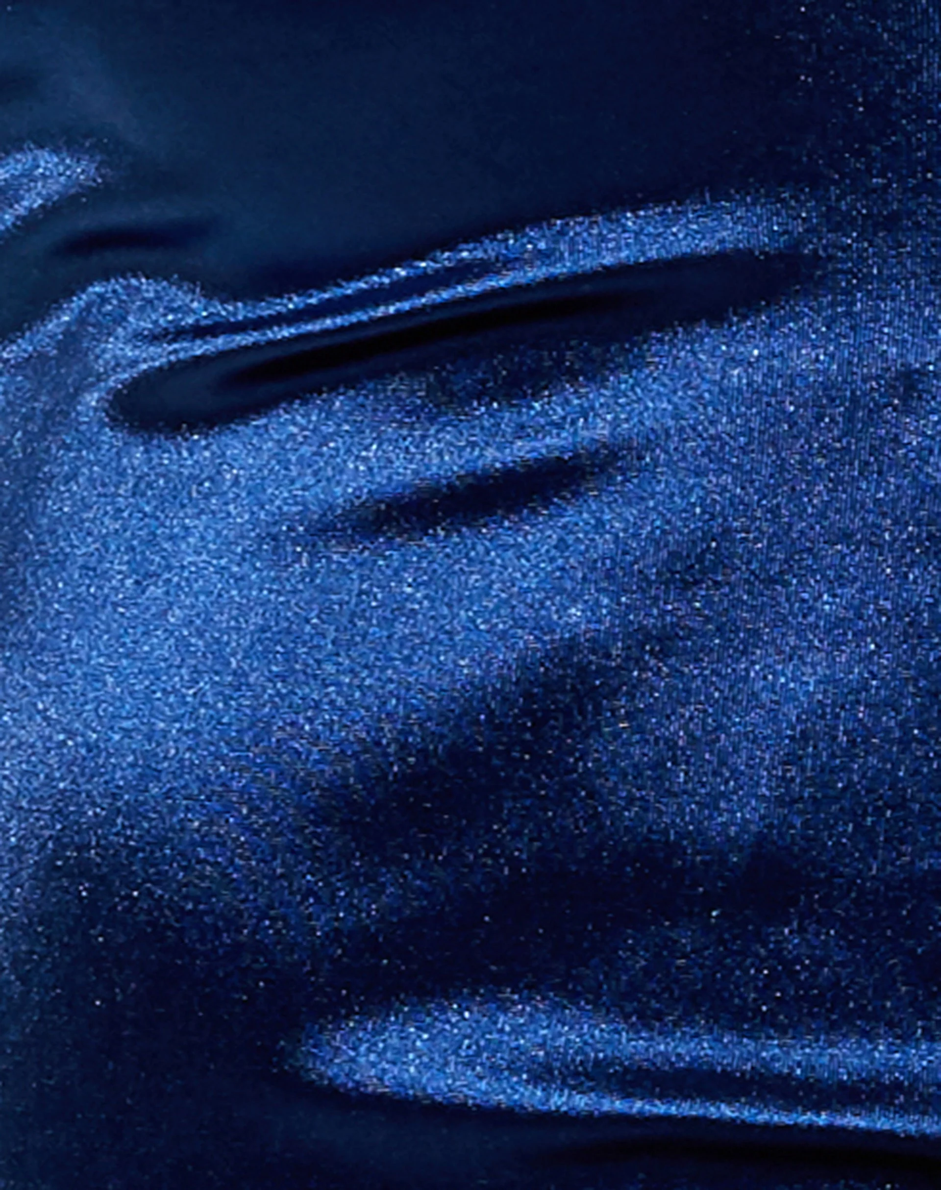 Ozka Crop Top aus Satin Navy - Image 5
