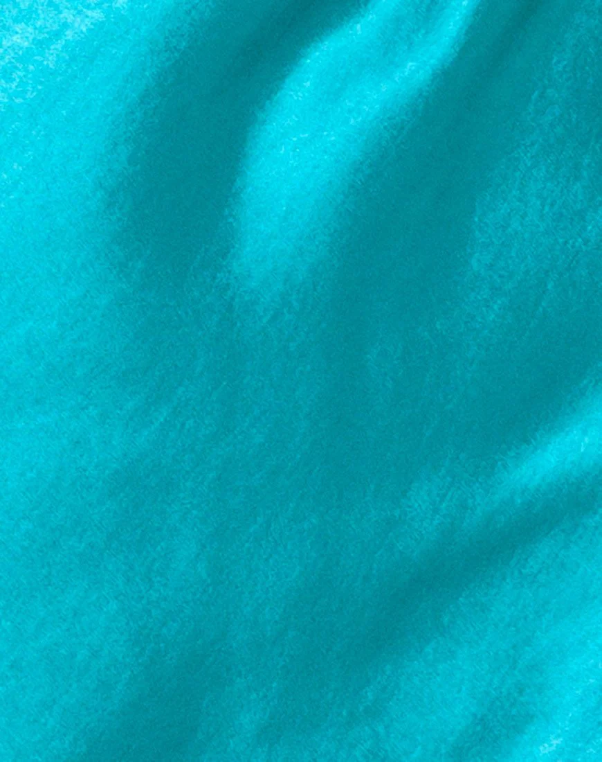 Paiva Slip Dress aus Satin Bright Azure - Image 6