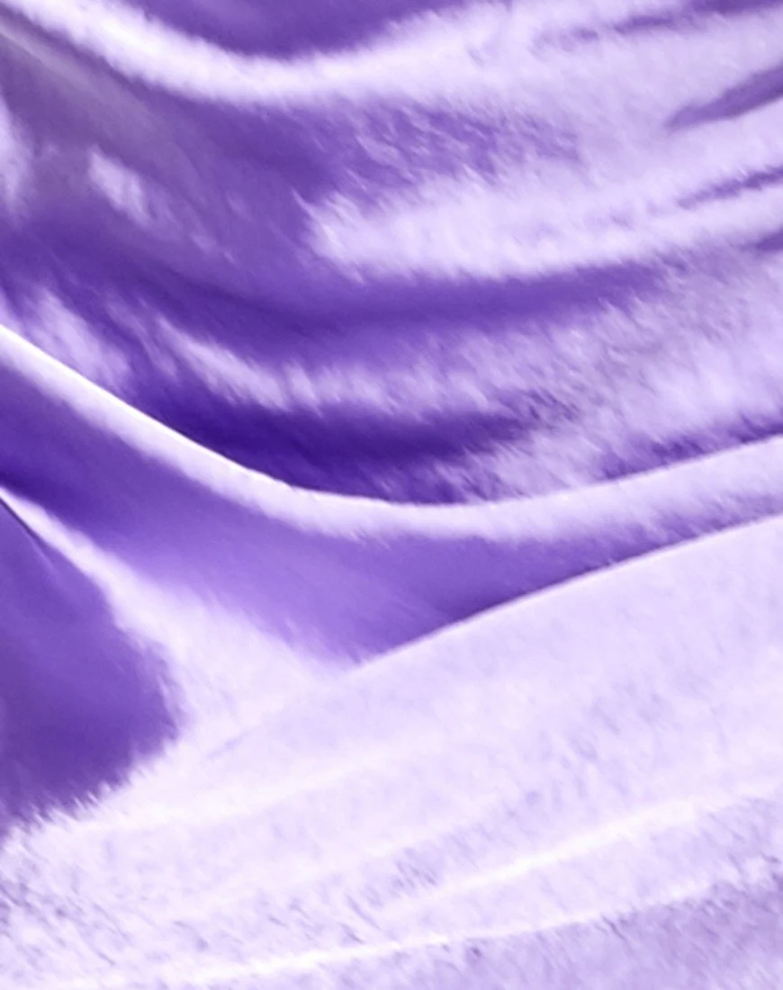 Palasha Midikleid aus fliederfarbenem Satin - Image 5