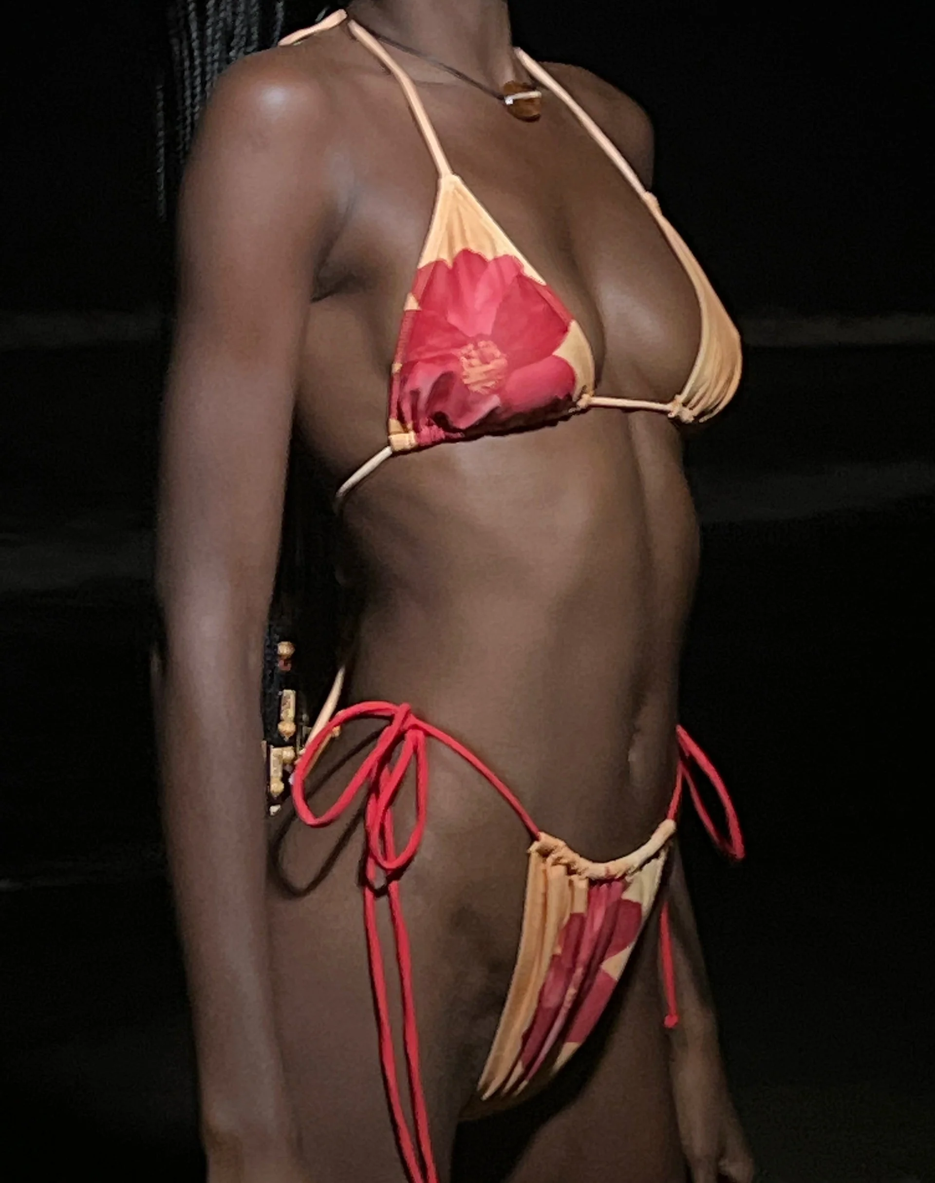 Pami Bikini-Oberteil in Orange Flower - Image 3