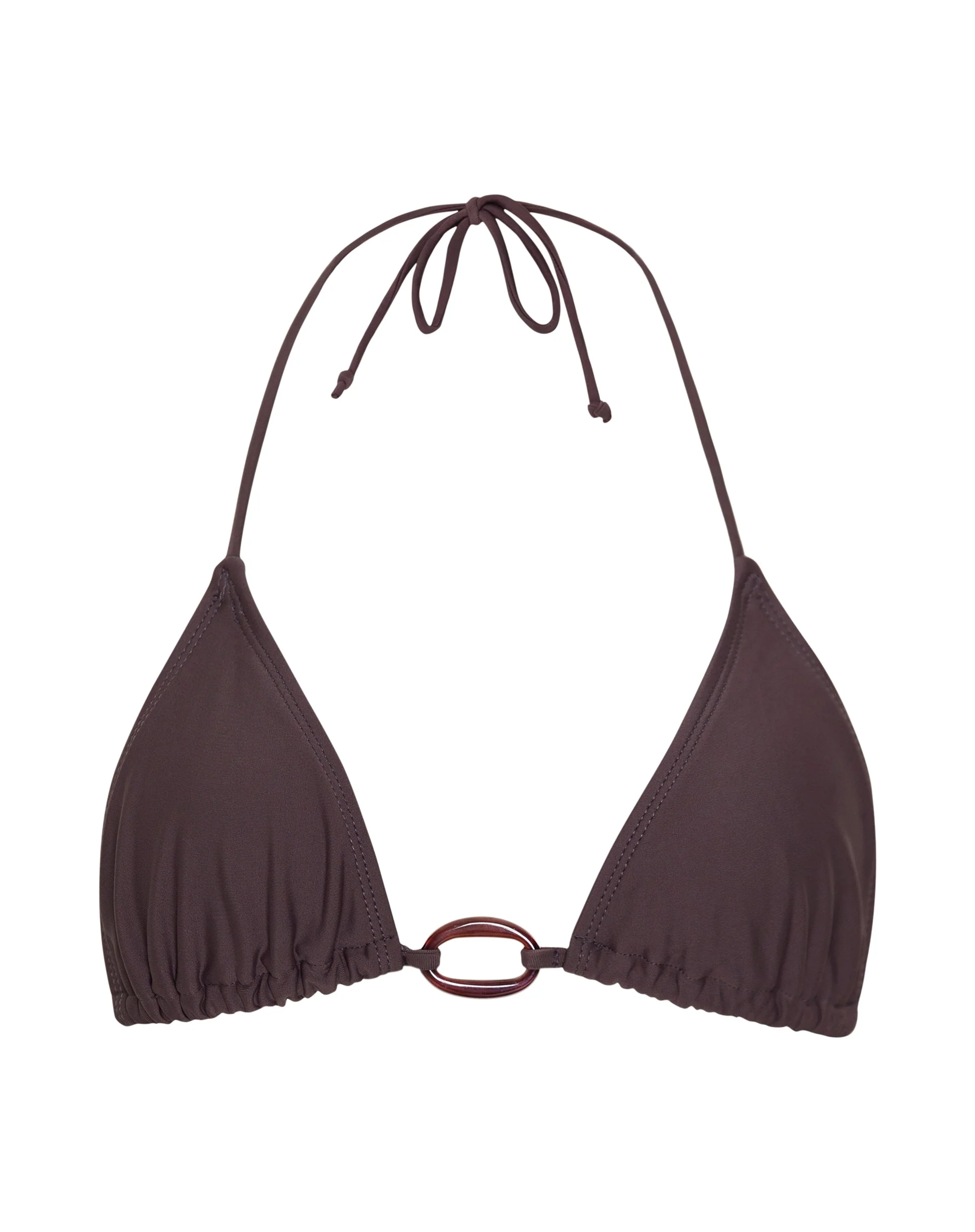 Pami Perlen-Bikinioberteil in Kaffee - Image 7