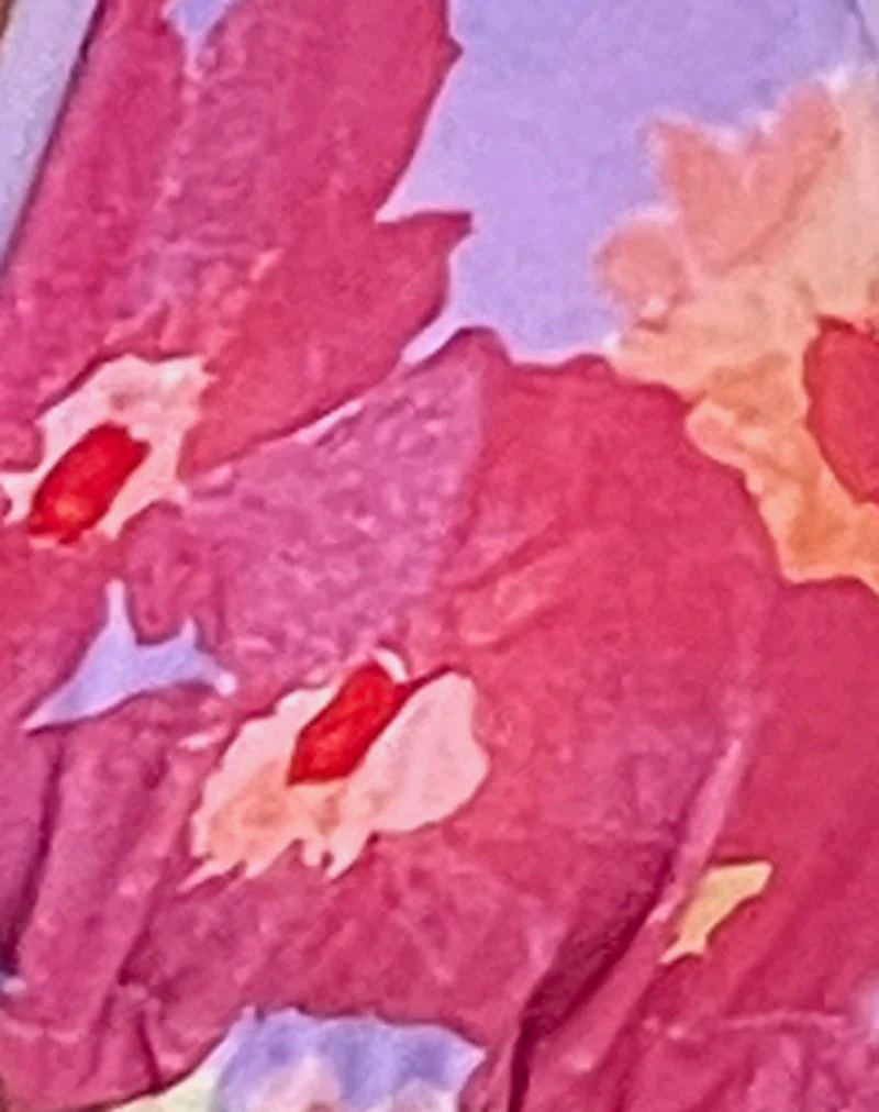 Pami Bikini-Oberteil in Pink Holiday Floral mit fliederfarbener Bindung - Image 6