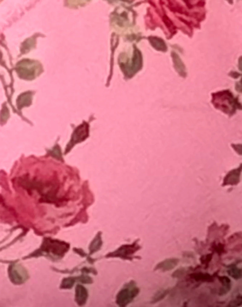 Pamita Bikini-Oberteil in Pink Floral Bloom mit Picot-Besatz - Image 6