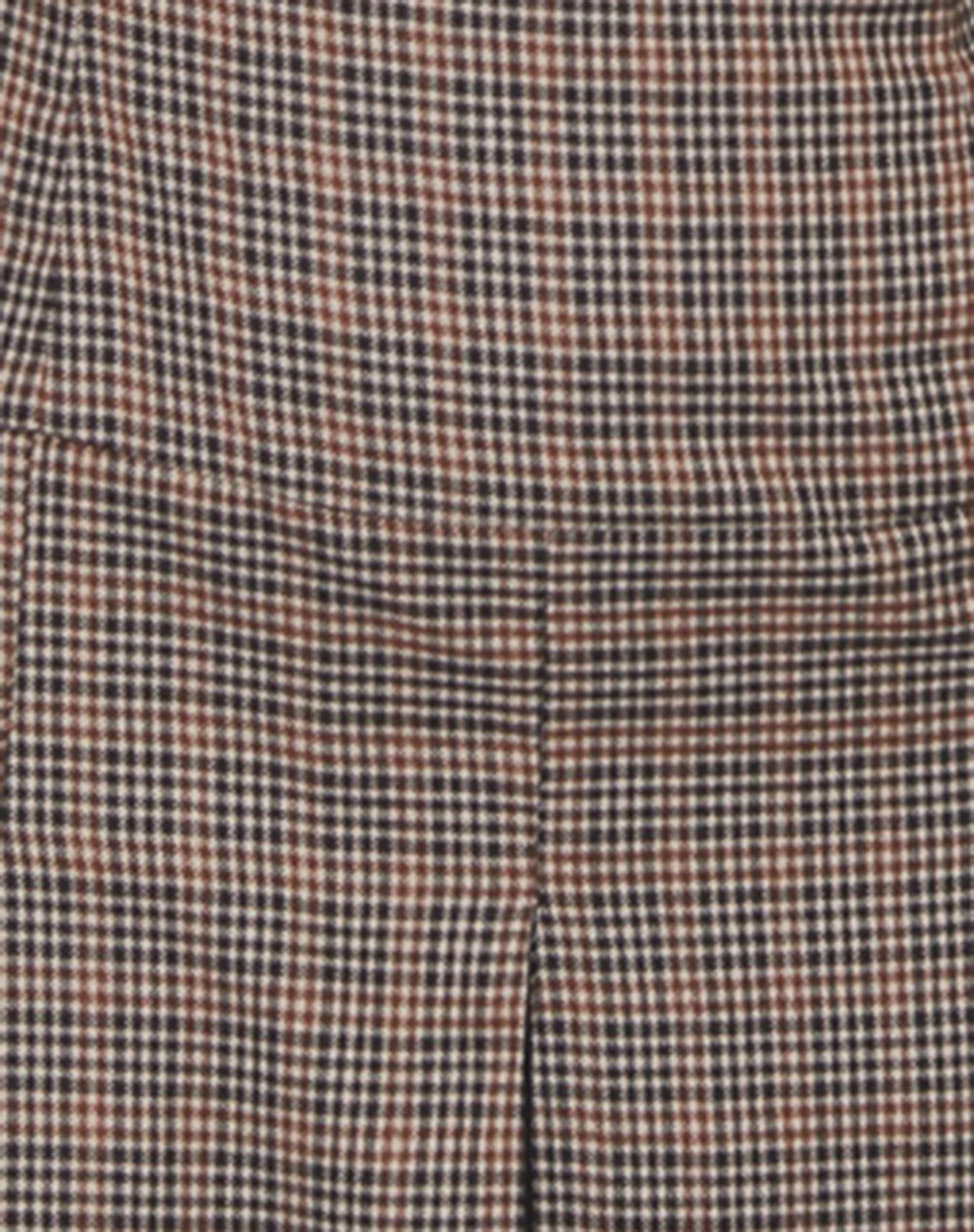 Panola Minikleid aus Mikrokaro Braun - Image 6
