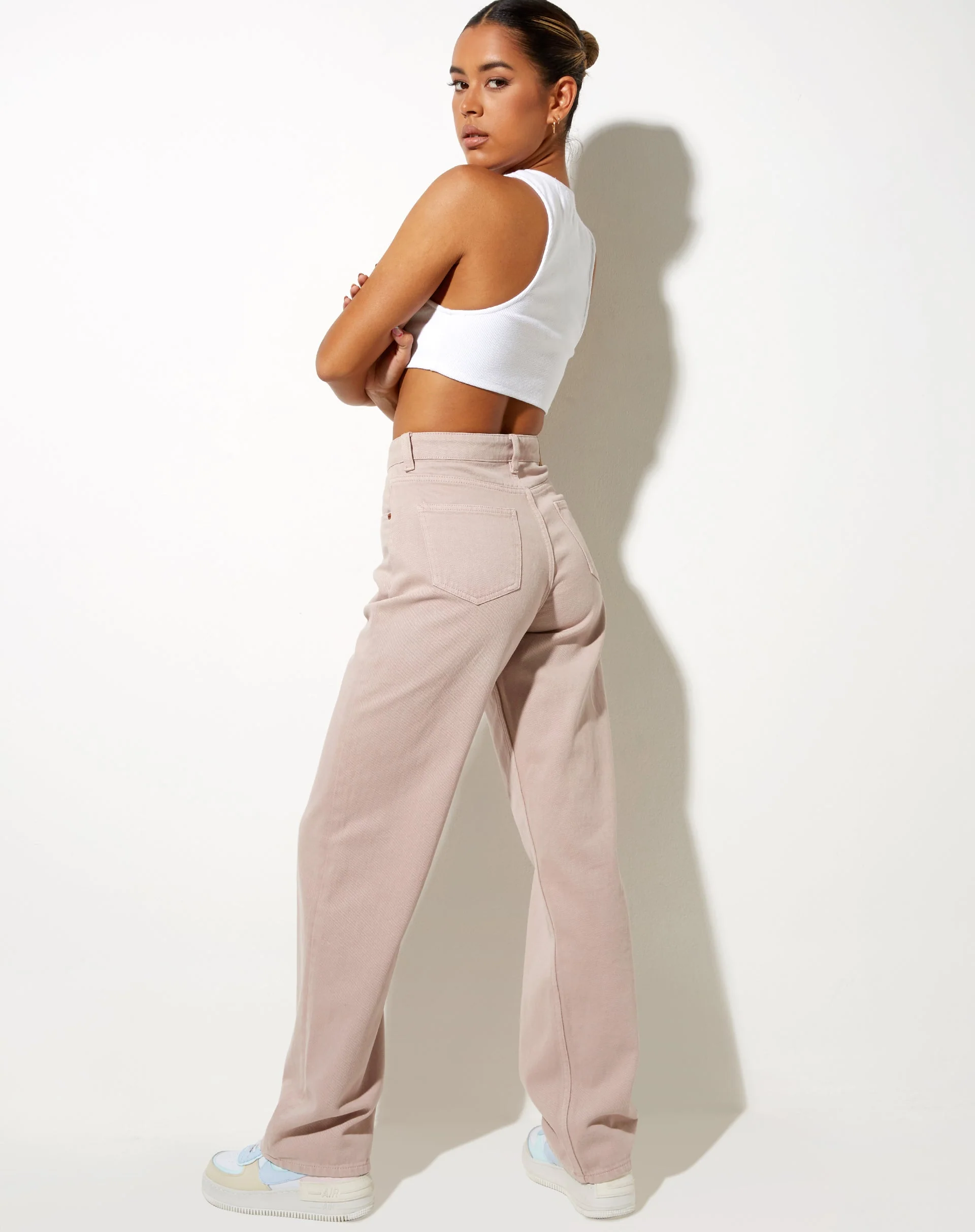 Parallel Jeans in gewaschenem Flieder - Image 2