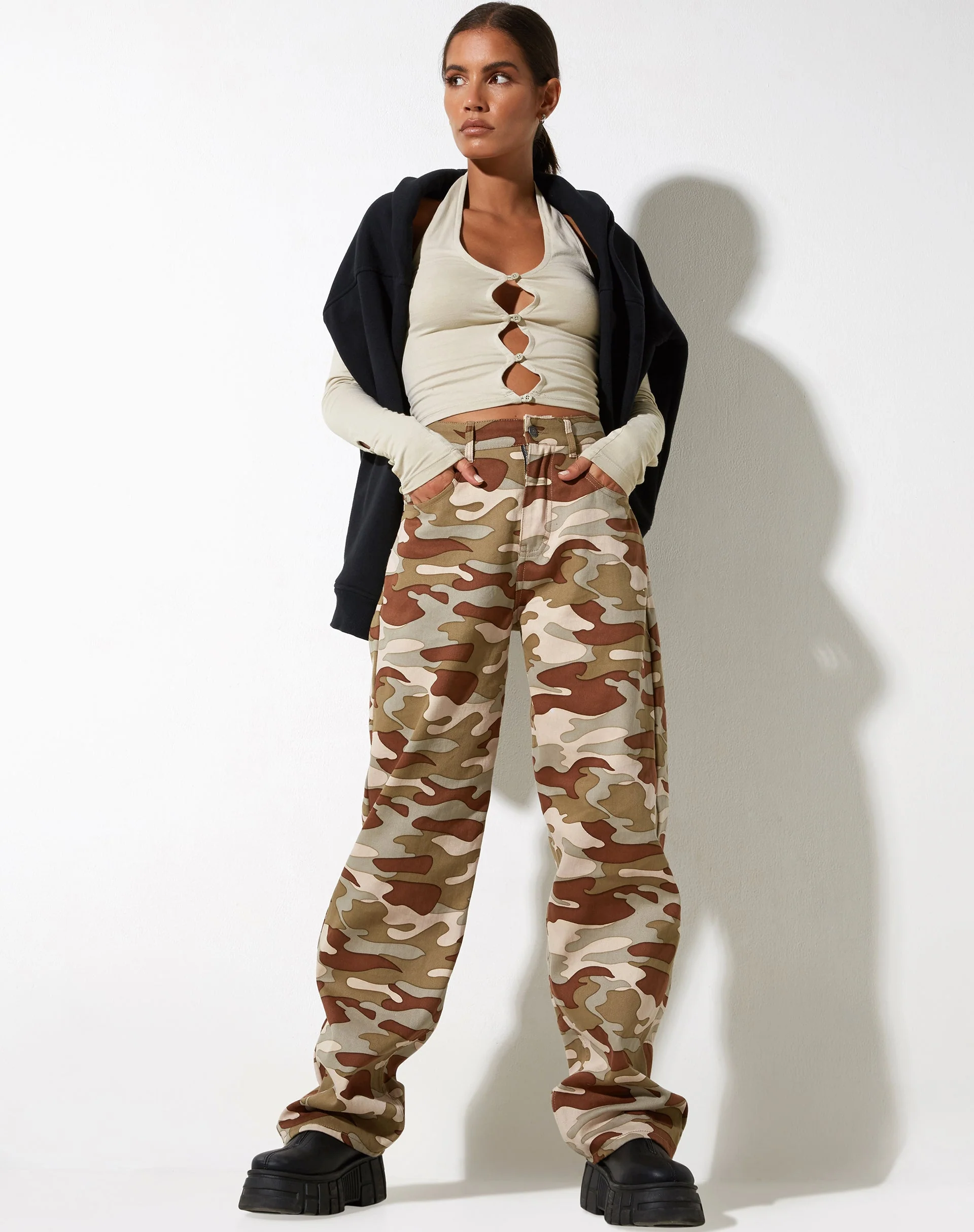 Parallel Jeans in Camo - Image 3