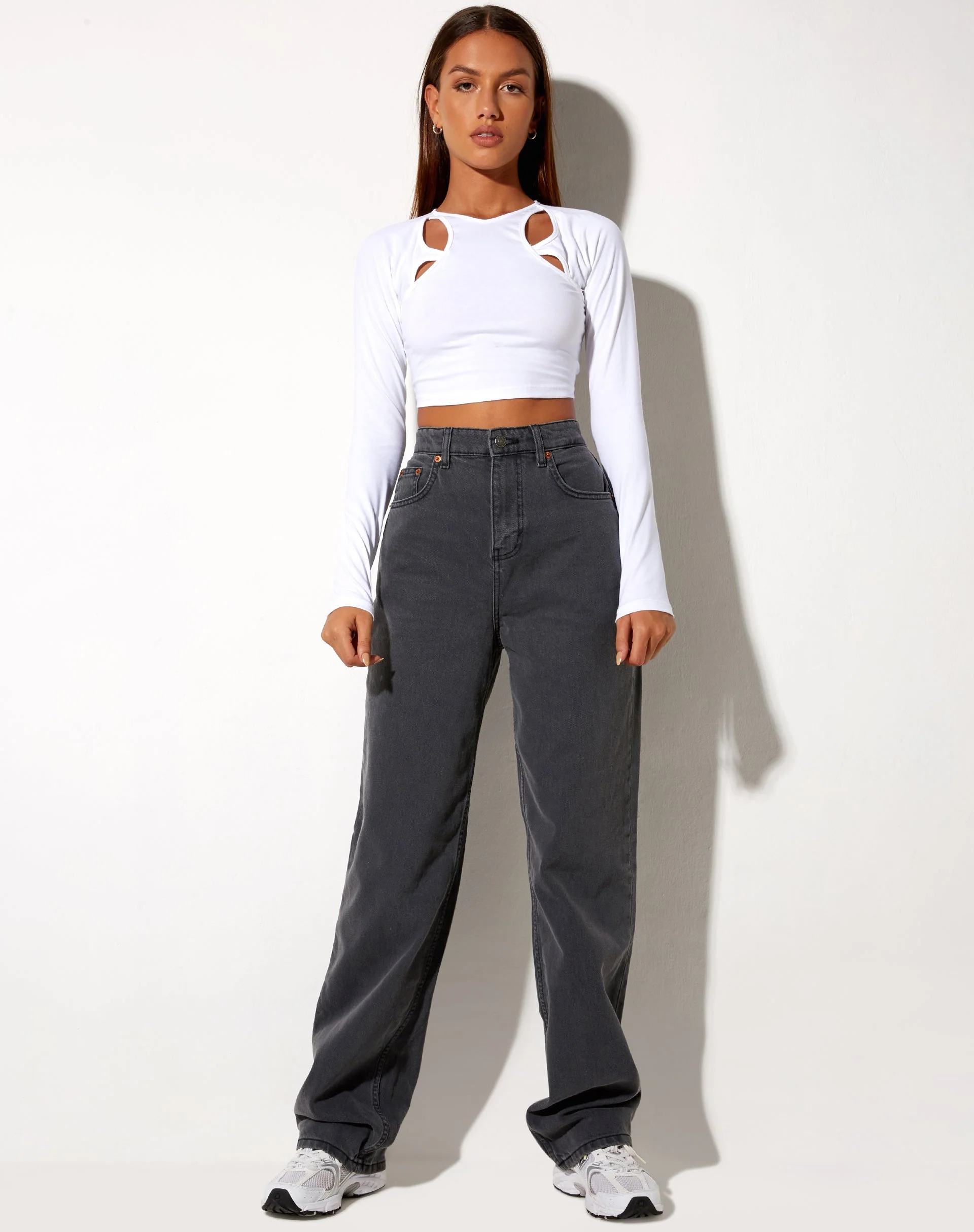 Parallel Jeans in grauer Waschung - Image 3