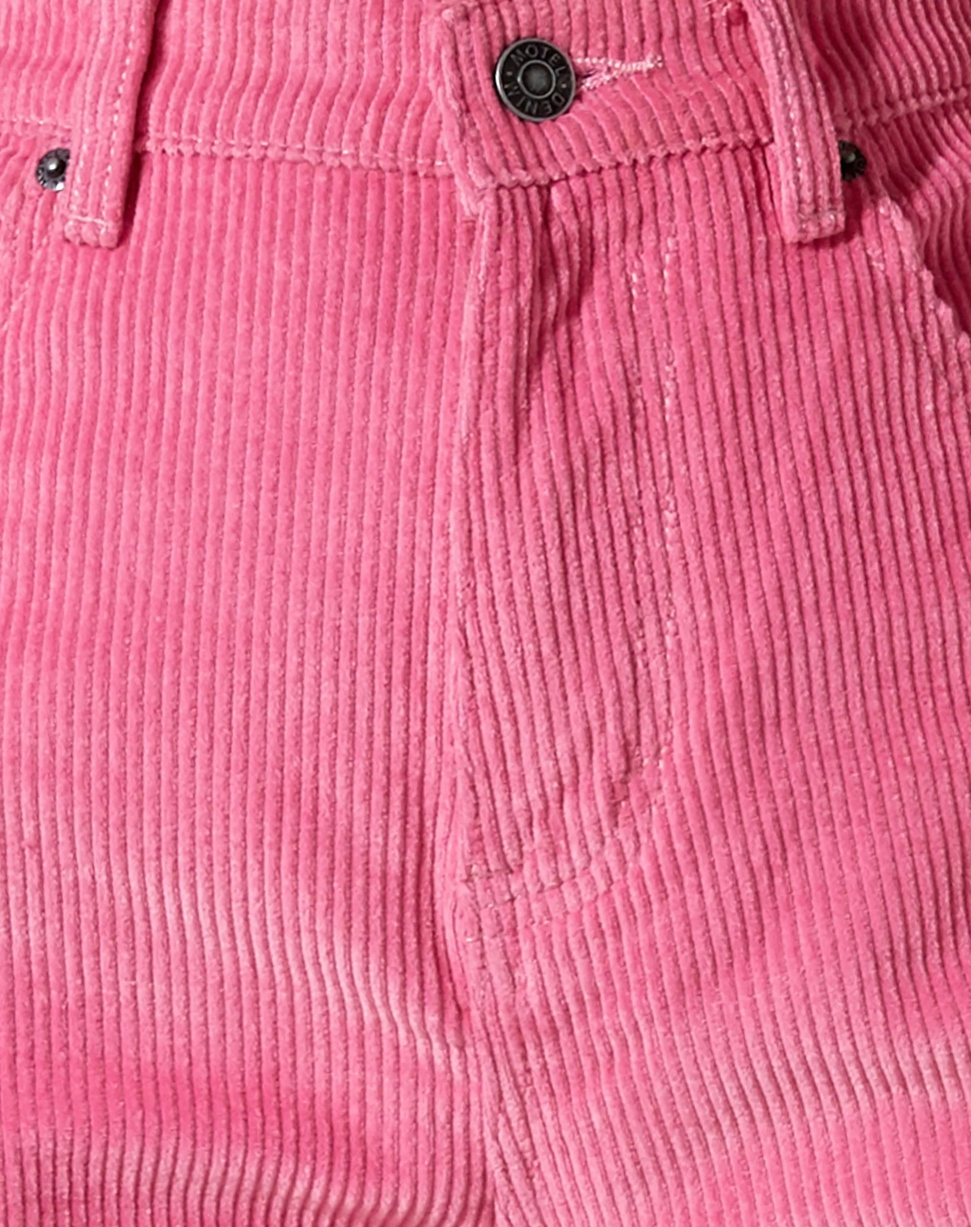 Parallele Hose aus Cord Bubblegum Pink - Image 6