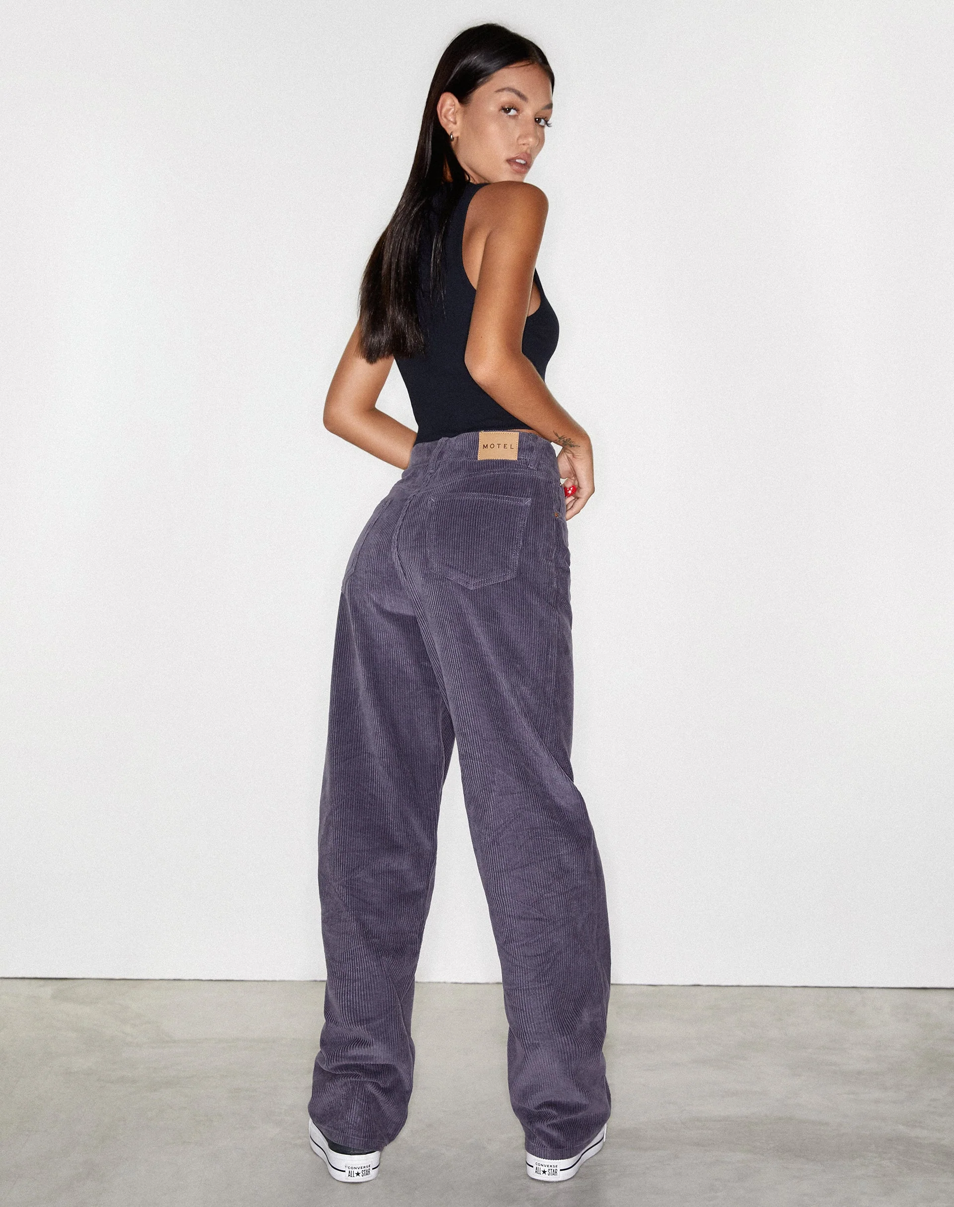 Parallel Jean in Cord Ink Blue - Image 5