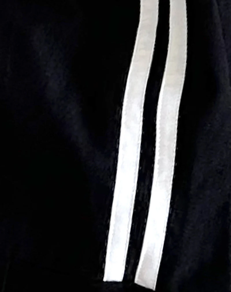 Pardi Segeltuchtasche in Schwarz mit weißen Streifen - Image 3