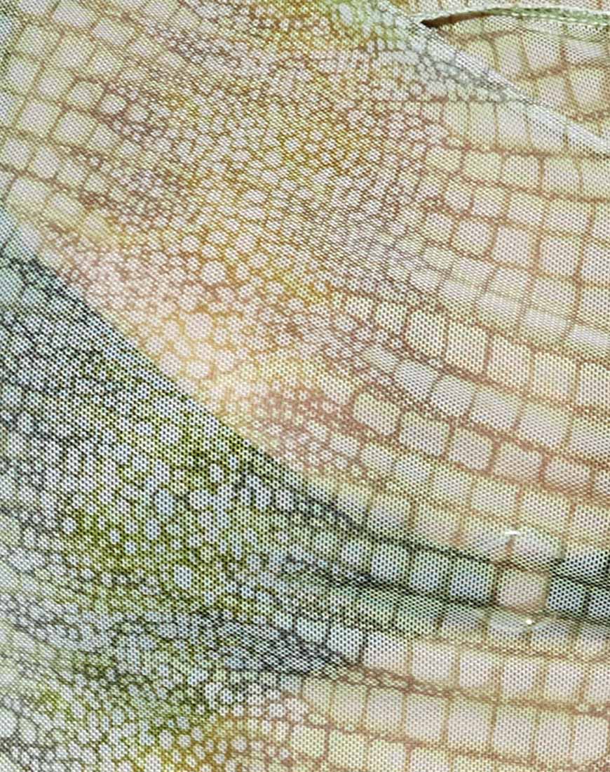 Paria Top in Limette Croc - Image 4