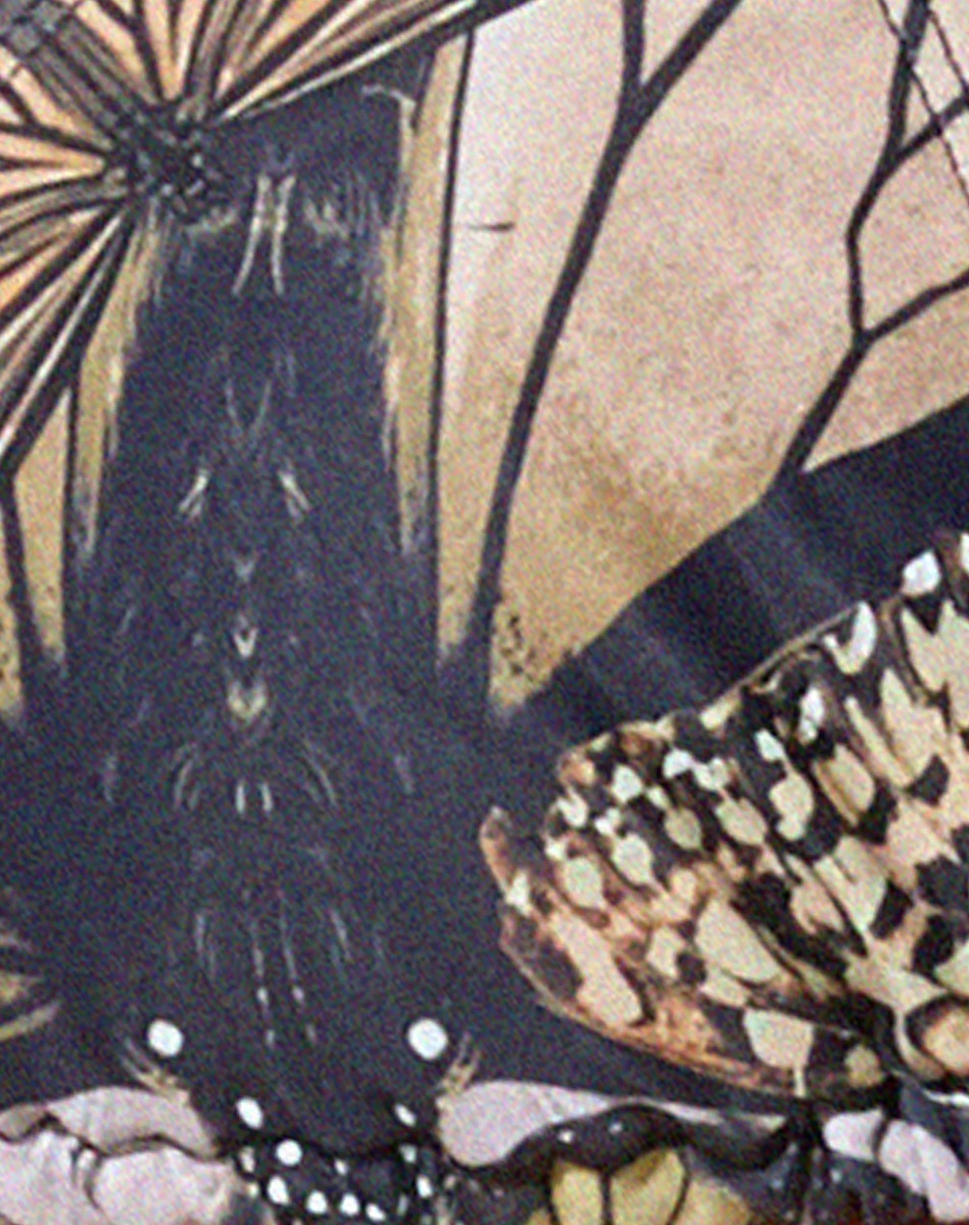 Parmia Bikinioberteil aus abstraktem Schmetterling Gold - Image 6