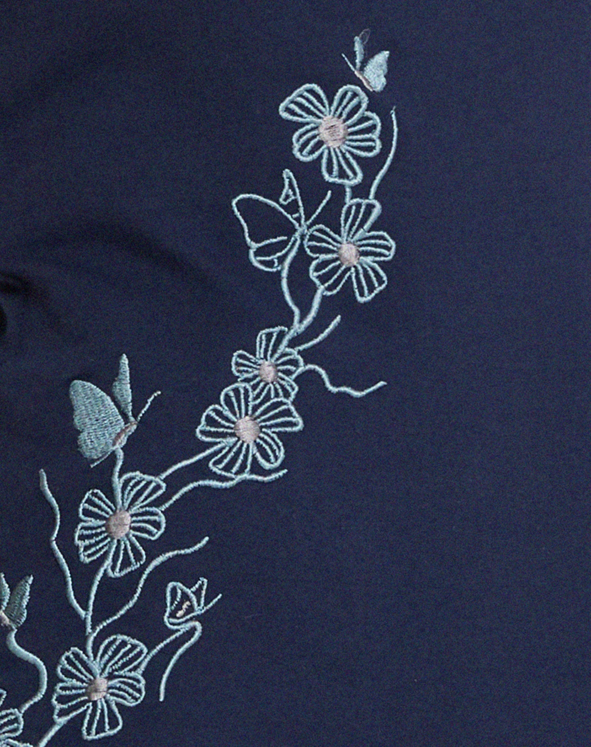 Paula Minikleid Navy Blume Schmetterling Emb - Image 6