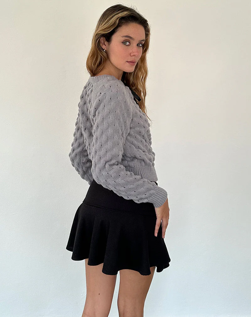 Paulette Strickjacke in Hellgrau - Image 6